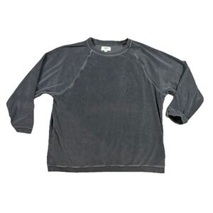 Aerie Real Obsessed Velour Crew Neck Sweatshirt Women's Size XS